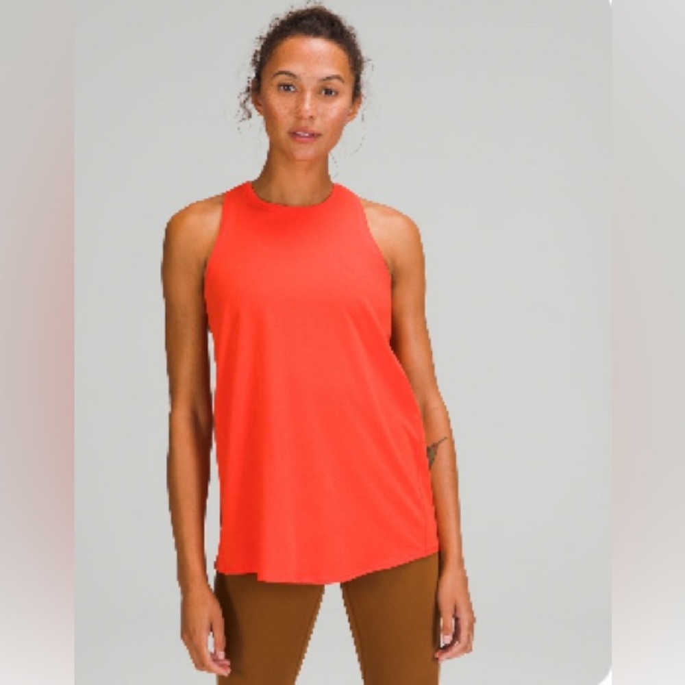 Like New! Lululemon All Tied Up Tank Autumn Red Size 2